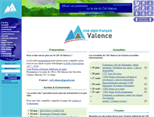 Tablet Screenshot of clubalpinvalence.fr